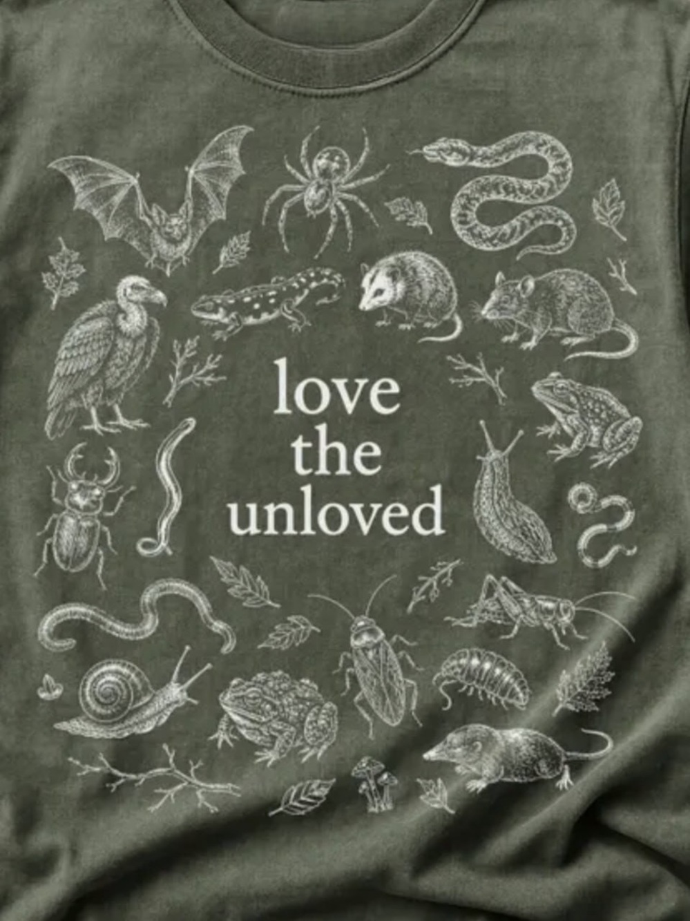 Love The Unloved Wildlife Tee, Entomology Bug Lover Shirt - Picture 2 of 2